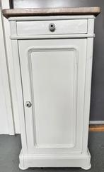 Oud nachtkastje met marmeren blad, Ophalen, Gebruikt, Minder dan 45 cm, 70 cm of meer