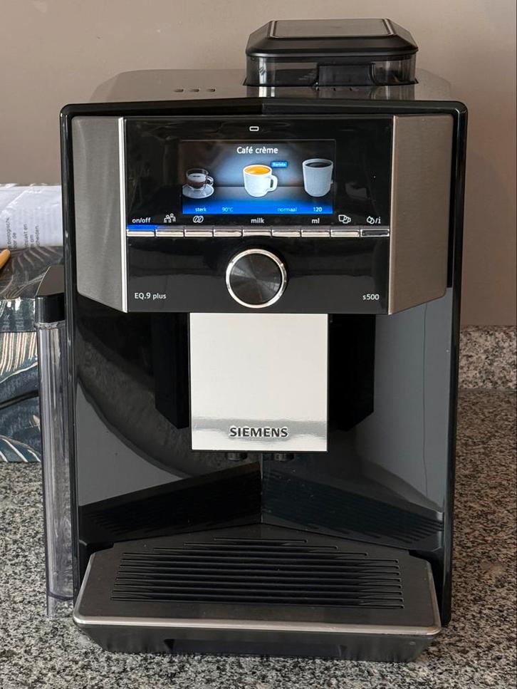 Siemens EQ.9 plus s500 Koffiemachine - Zo goed als nieuw!, Witgoed en Apparatuur, Koffiezetapparaten, Zo goed als nieuw, Gemalen koffie