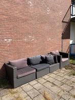 Mooie Wicker Loungeset - 4 Zitplaatsen, 4 zitplaatsen, Ophalen of Verzenden, Zo goed als nieuw, Loungeset