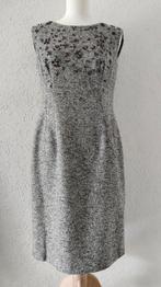 Escada jurk/overgooier bruin/grijs gemêleerd met versiering, Maat 38/40 (M), Overige kleuren, Escada, Ophalen of Verzenden