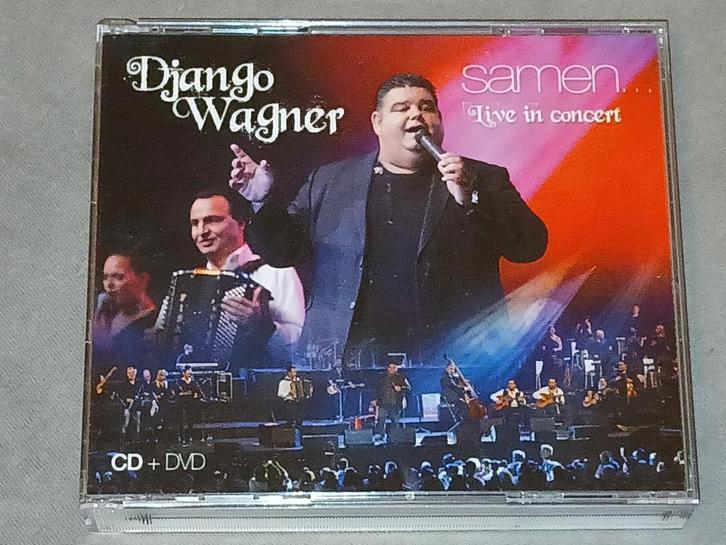 cd van DJANGO WAGNER - Samen Live in Concert + bonus dvd, Cd's en Dvd's, Cd's | Nederlandstalig, Zo goed als nieuw, Levenslied of Smartlap