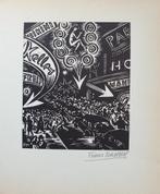 Frans Masereel - Hamburg - Houtsnede Handgesign., Verzenden