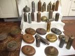 Grote verzameling antieke Bedkruiken Bedwarmers Koper en tin, Antiek en Kunst, Antiek | Tin, Ophalen of Verzenden