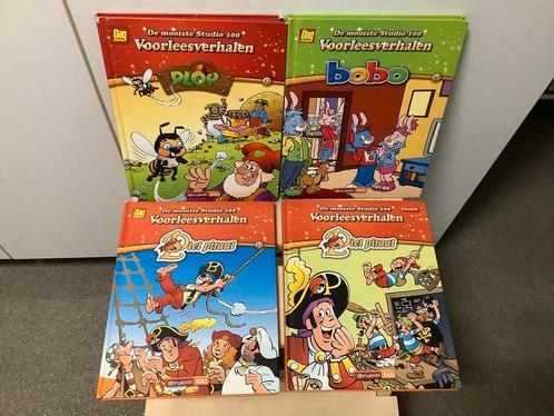 4x Boek Studio 100 voorleesverhalen Bobo Piet Piraat Plop, Boeken, Kinderboeken | Kleuters, Gelezen, 4 jaar, Jongen of Meisje