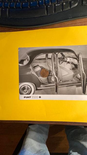 FIAT 1400 B 1956 persfoto beschikbaar voor biedingen