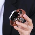 Apple watch leather strap, Nieuw, Ophalen of Verzenden, IOS, Zwart