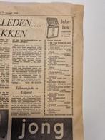 Hitlijsten in krant van 1966, Ophalen of Verzenden, 1960 tot 1980, Knipsel(s)