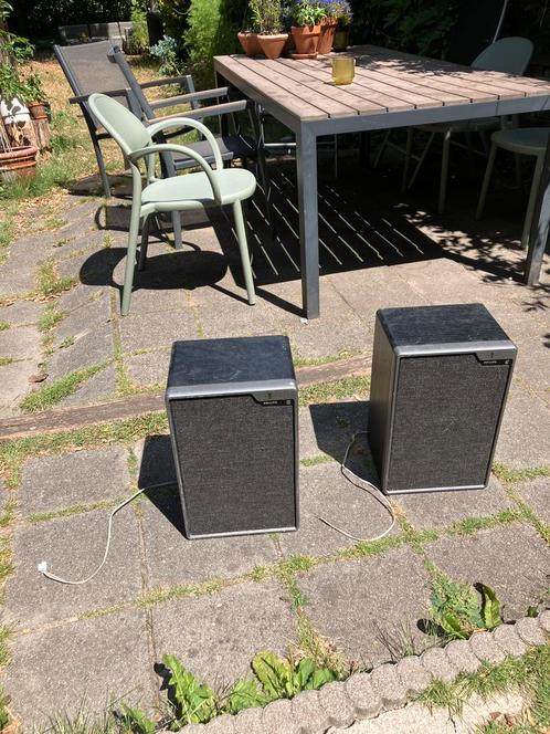 Vintage philips luidsprekers 22AH463, 2-weg, Audio, Tv en Foto, Luidsprekers, Zo goed als nieuw, Front, Rear of Stereo speakers