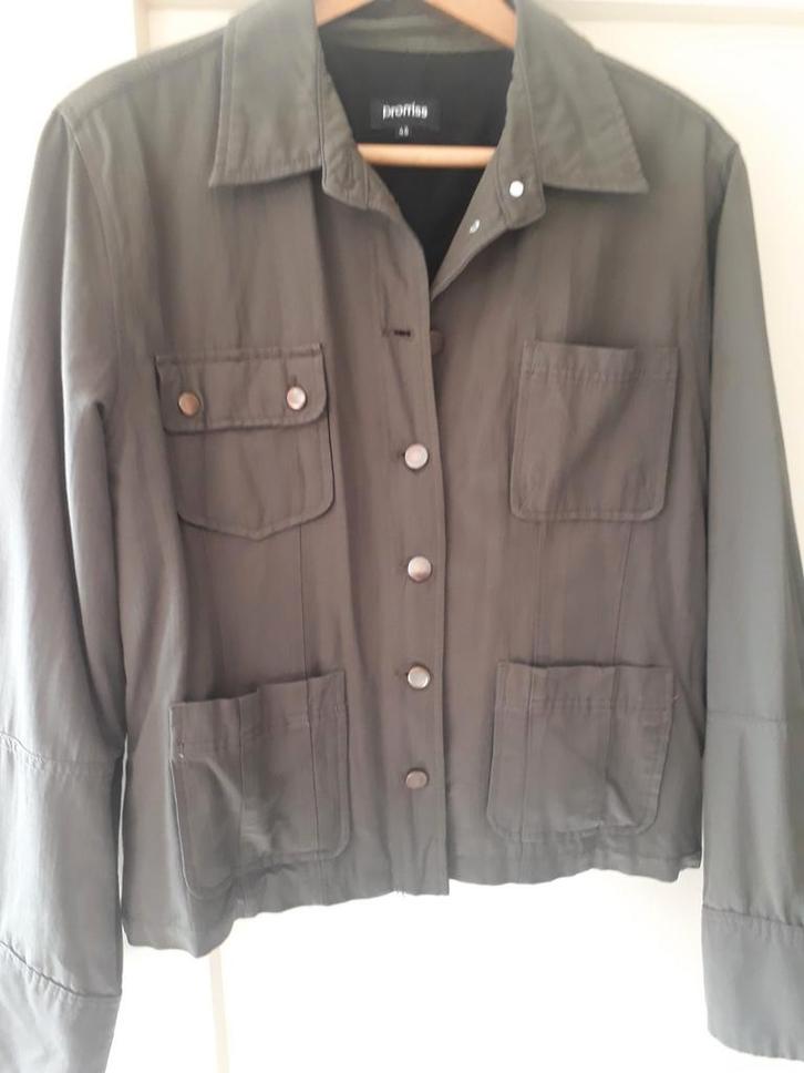 WARME GEVOERDE BLOUSE, Kleding | Dames, Blouses en Tunieken, Zo goed als nieuw, Groen, Ophalen of Verzenden