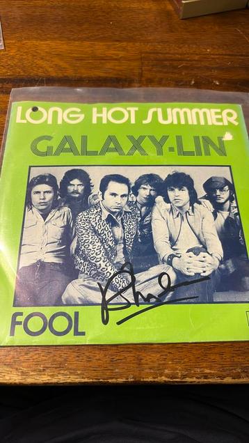 Galaxy Lin vinyl single signed by Robbie long hot summer beschikbaar voor biedingen