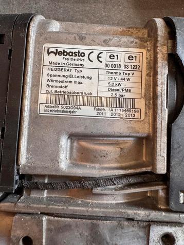 Webasto thermo top V standkachels diesel  beschikbaar voor biedingen
