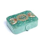 Sieradendoos – Tarotdoos – Fluweel Mint met Maanfasen, De Vesting 14 7722 GA  Dalfsen, Verzenden, Mani Bhadra BV, Nieuw
