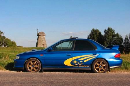 Subaru impreza Compomotive velgen, Auto-onderdelen, Banden en Velgen, Velg(en), Zomerbanden, Ophalen