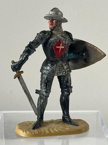 Elastolin ridder 7 cm nr 8934 Hausser Germany kruisridder beschikbaar voor biedingen