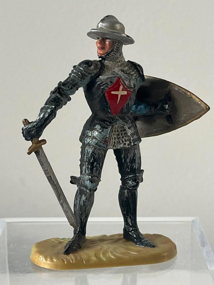 Elastolin ridder 7 cm nr 8934 Hausser Germany kruisridder, Hobby en Vrije tijd, Modelbouw | Figuren en Diorama's, Zo goed als nieuw