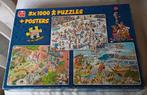 Jan van Haasteren Puzzel - 3x1000 stukjes, Ophalen of Verzenden, Meer dan 1500 stukjes, Zo goed als nieuw, Legpuzzel