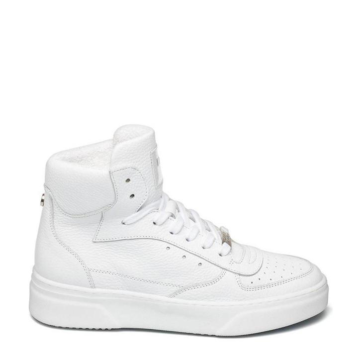 Zgan Steve Madden Danoi leren hoge sneakers, Kleding | Dames, Schoenen, Zo goed als nieuw, Sneakers of Gympen, Wit, Ophalen of Verzenden
