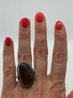 V894 Prachtige zilveren barnsteen ring maat 20, Sieraden, Tassen en Uiterlijk, Ringen, 19 tot 20, Ophalen of Verzenden, X, Met edelsteen