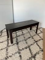 Zitbank eikenhout donker bruin, Ophalen, Gebruikt, Rechthoekig, 125 cm of meer