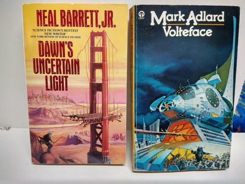 NEAL BARRETT JR - DAWNS / MARK ADLARD - VOLTEFACE (2 books), Boeken, Science fiction, Gelezen, Verzenden
