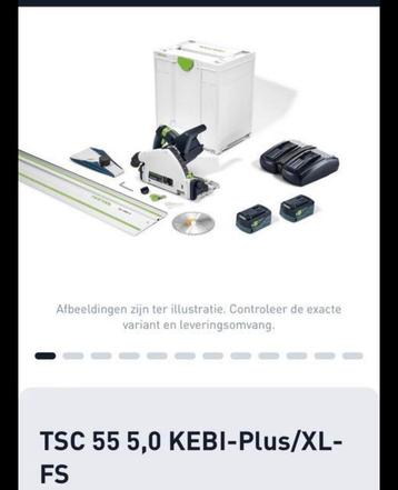 Festool TSC 55 invalcirkelzaag - Zo goed als nieuw! beschikbaar voor biedingen