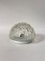 Glazen retro plafondlamp, Huis en Inrichting, Lampen | Plafondlampen, Ophalen of Verzenden, Zo goed als nieuw