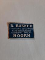 Boekhandelzegel D.Bakker Hoorn ca 25x15 mmm, Overige typen, Gebruikt, Ophalen of Verzenden