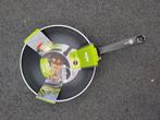 Greenpan keramische wok 28 cm, Huis en Inrichting, Keuken | Potten en Pannen, Ophalen of Verzenden, Zo goed als nieuw, Wok