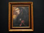 Franciscus van Assisi in goud vergulde houtgesneden lijst, Antiek en Kunst, Antiek | Religie, Ophalen of Verzenden