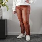 Monday Lederlook Broek Bruin maat 38, Verzenden, Nieuw, W30 - W32 (confectie 38/40), Overige kleuren