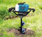 Motor- grondboor 2 Pk incl. 3 grondboren 100, 150 en 200 mm, Ophalen of Verzenden, Nieuw