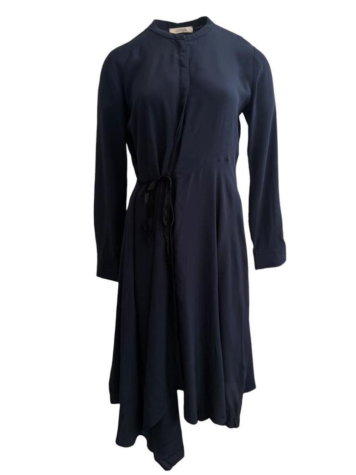 Dorothee Schumacher jurk M, Kleding | Dames, Jurken, Zo goed als nieuw, Maat 38/40 (M), Blauw, Onder de knie, Ophalen of Verzenden