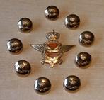 KLU knopen met pet embleem, Ophalen of Verzenden, Zo goed als nieuw, Overige materialen, Overige merken