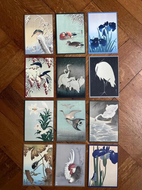 12 wandkunstkaarten A6 - Ohara Koson - deel 8, Huis en Inrichting, Woonaccessoires | Schilderijen, Tekeningen en Foto's, Nieuw