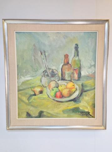 Vintage Birger Birger-Ericson schilderij stilleven ‘70  beschikbaar voor biedingen