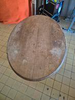 Oude ovale houten tafel, Huis en Inrichting, Tafels | Statafels, Ophalen, Gebruikt