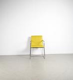 2x Leolux Spring Eetkamer Stoel Orchid Okergeel Leer -Chroom, Niet ingevuld, Overige kleuren, Niet ingevuld, Ophalen of Verzenden