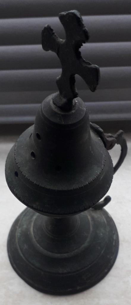 ANTIEKE WIEROOKBRANDER MET KRUISJE>OUD CIRCA 1900, Antiek en Kunst, Curiosa en Brocante, Ophalen of Verzenden