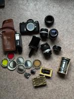 Nikkormat FTN met lenzen en accessoires, Ophalen, Gebruikt, Spiegelreflex, Nikon