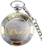 The Greatest Dad quartz zakhorloge, Sieraden, Tassen en Uiterlijk, Horloges | Antiek, Verzenden, Zakhorloge