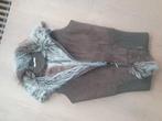 Bodywarmer, suède met nepbont aan binnenkant., Kleding | Dames, Bodywarmers, Ophalen of Verzenden, Zo goed als nieuw, Maat 34 (XS) of kleiner