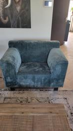 Love seat. Groen/blauw fluweel, Ophalen of Verzenden, Zo goed als nieuw