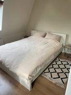 Ikea Malm bed 160 wit, Huis en Inrichting, Slaapkamer | Bedden, 160 cm, Gebruikt, Ophalen of Verzenden, 210 cm