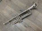 Yamaha YTR4335G verzilverde trompet in zeer goede staat, Ophalen of Verzenden, Gebruikt, Bes-trompet, Met koffer