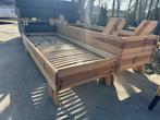 Eenpersoons houten bed voor in een yurt, Ophalen, Gebruikt, Eenpersoons, Bruin