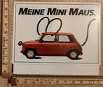 Vintage sticker Mini Morris oud model meine mini maus, Ophalen of Verzenden, Zo goed als nieuw