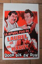 filmaffiche Laurel And Hardy door dik en dun filmposter, Verzamelen, Posters, Rechthoekig Staand, Ophalen of Verzenden, Zo goed als nieuw