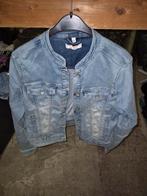 Blauw spijkerjasje maat 164, Kleding | Dames, Jasjes, Kostuums en Pakken, Ophalen, Blauw, Zo goed als nieuw, Jasje