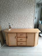 Grenen Dressoir Kast met Riet - Nette Staat, Ophalen of Verzenden