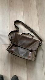 Laptoptas /aktetas echt leer, Computers en Software, Laptoptassen, Ophalen of Verzenden, 17 inch of meer, Gebruikt, Aktetas